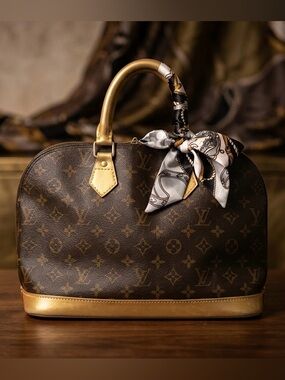 🌟 One-of-a-Kind Luxury: Hand-Painted Louis Vuitton Alma PM 🌟